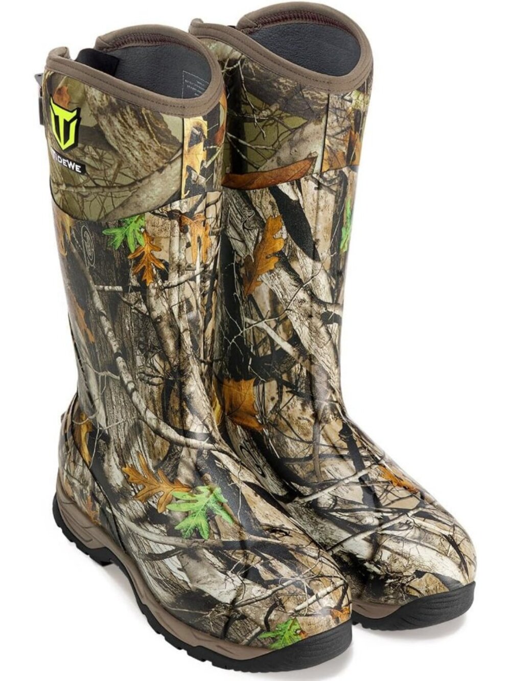 Waterproof Insulated Rubber Hunting Boots for Outdoor Adventures, Sturdy